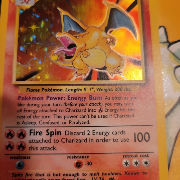 Pokemon Trading Card - Charizard with Orange and Yellow - Picture 1 of 9